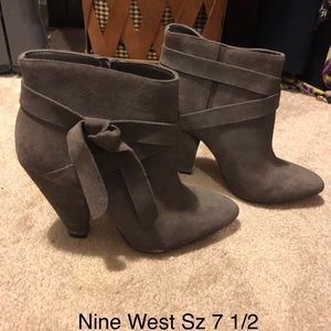 Nine West gray booties